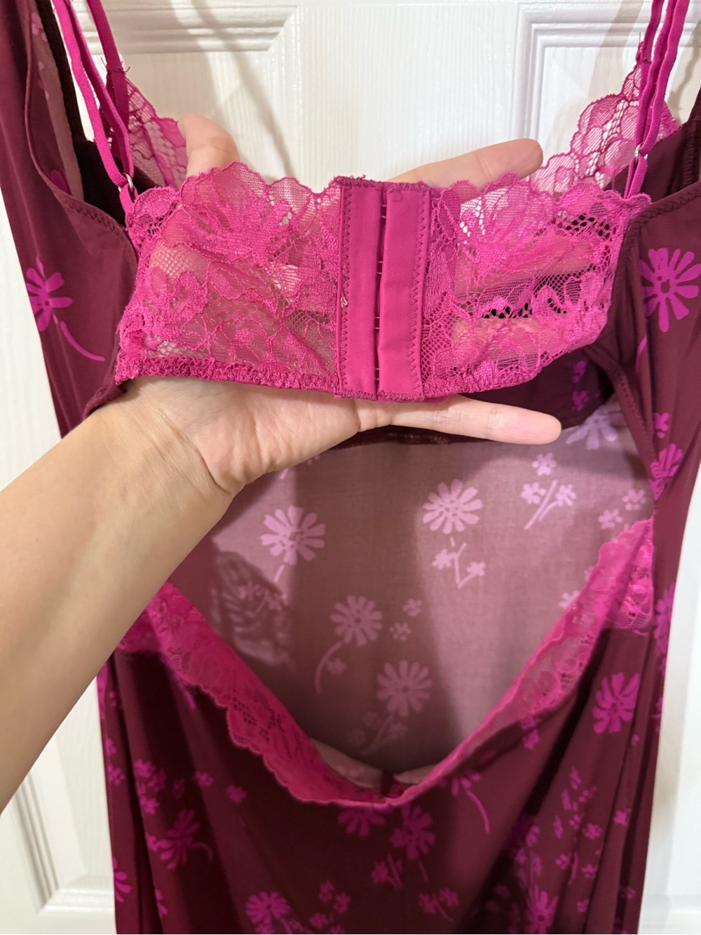 Free People x REVOLVE Party Crasher Midi Slip in Plum Combo Medium - Picture 8 of 9